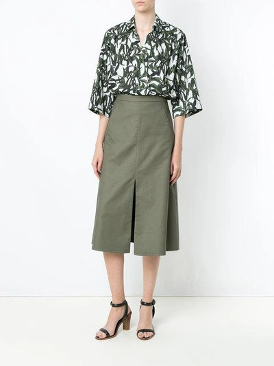 Shop Andrea Marques A-line Skirt - Eucalipto