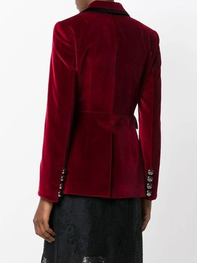 Shop Dolce & Gabbana Military Blazer In Red