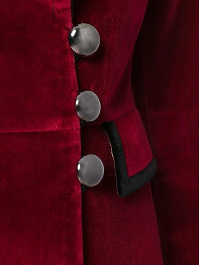 Shop Dolce & Gabbana Military Blazer In Red