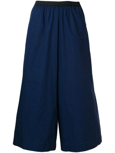 Shop Antonio Marras Cropped Tailored Trousers - Blue