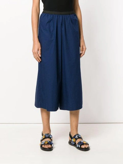 Shop Antonio Marras Cropped Tailored Trousers - Blue