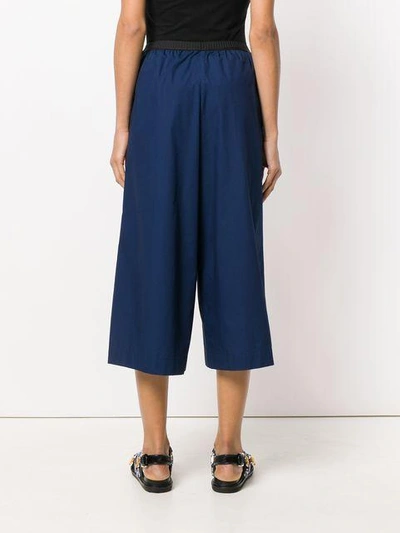 Shop Antonio Marras Cropped Tailored Trousers - Blue