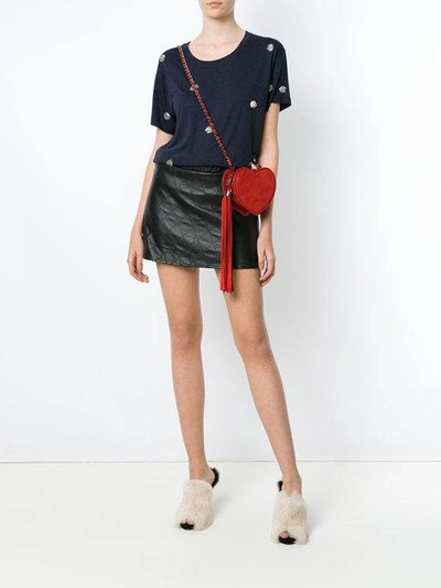 Andrea Bogosian Embroidered T-shirt In Blue
