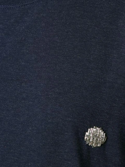 Andrea Bogosian Embroidered T-shirt In Blue