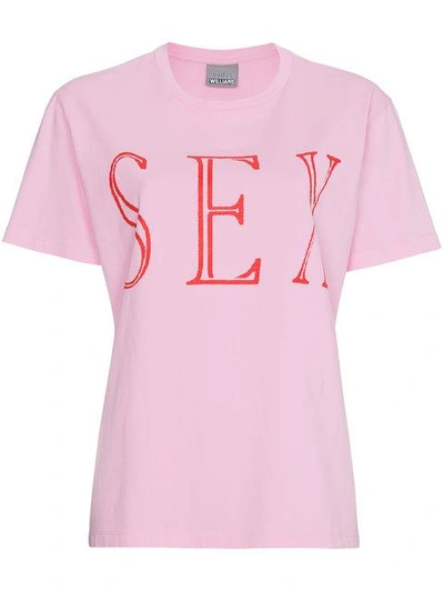 Shop Ashley Williams Pink Sex T