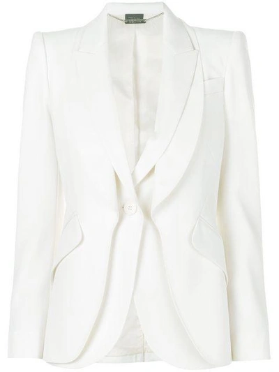 Shop Alexander Mcqueen Double Layered Blazer