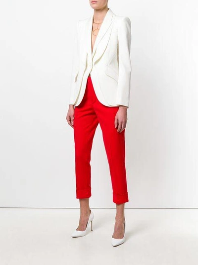 Shop Alexander Mcqueen Double Layered Blazer