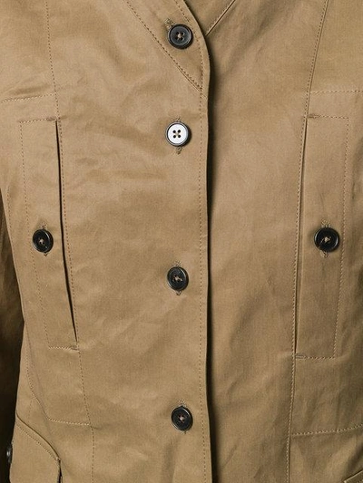 Shop Jil Sander Fitted Button Up Jacket