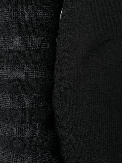 Shop Sonia Rykiel Structured Knit Dress In Black