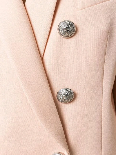 Shop Balmain Button-embellished Blazer - Pink