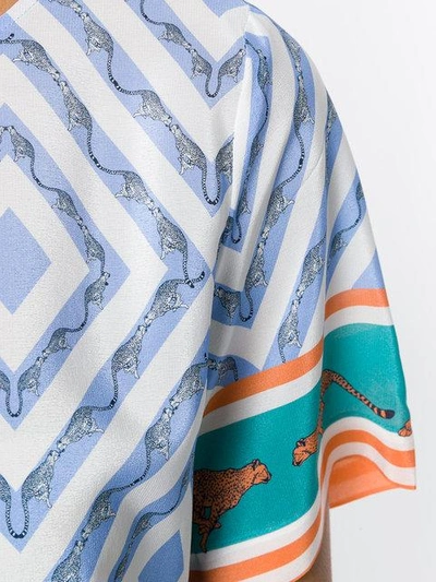 Shop Antonia Zander Toto Safari Blouse - Blue