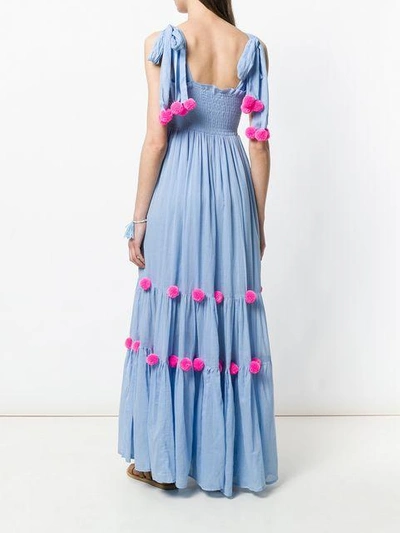 Shop Sundress Pippa Pompom Detail Maxi Dress