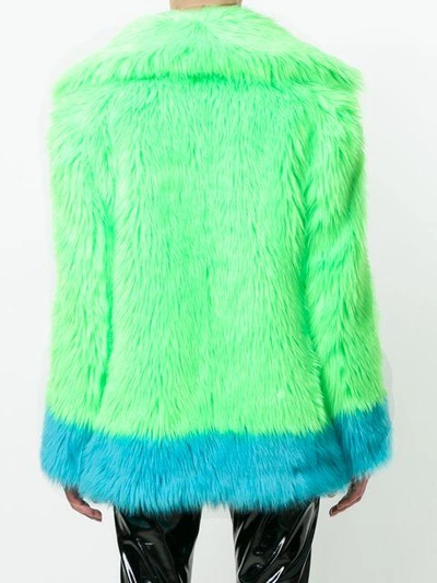 Shop Alberta Ferretti Faux Fur Coat