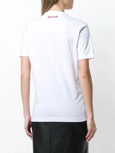 Shop Dsquared2 Dsq2 Print T-shirt - White