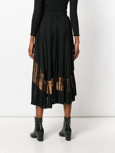 Shop Proenza Schouler Asymmetrical Pleated Skirt - Black
