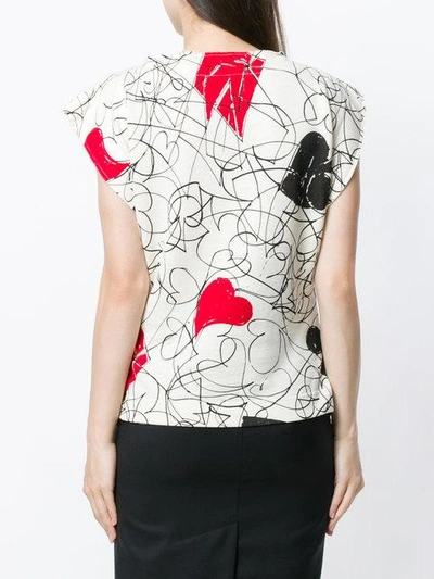 Shop Vivienne Westwood Anglomania Heart Print T-shirt - Nude & Neutrals