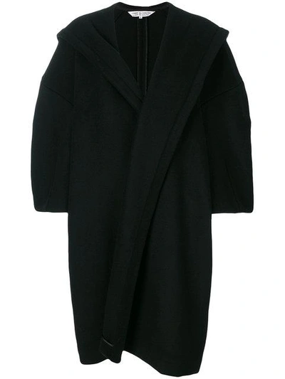 Shop Comme Des Garçons Comme Des Garçons Oversized Coat - Black