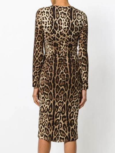 Shop Dolce & Gabbana Leopard Print Dress