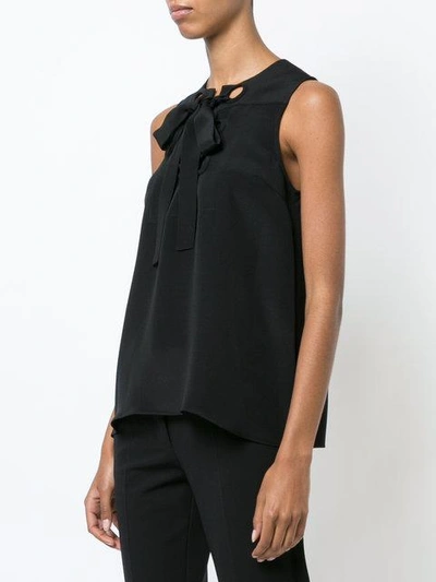 Shop Derek Lam Sleeveless Lace-up Blouse - Black