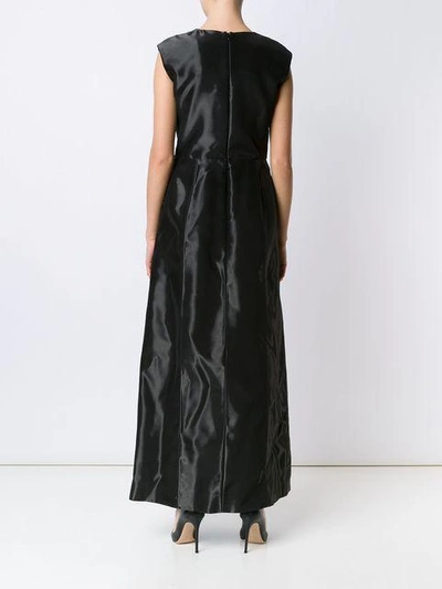 Shop Maison Margiela Seamed Bodice Gown - Black