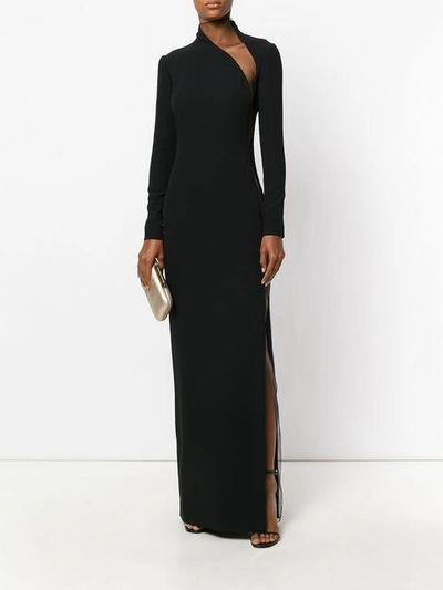 Shop Tom Ford Asymmetric Cady Dress - Black