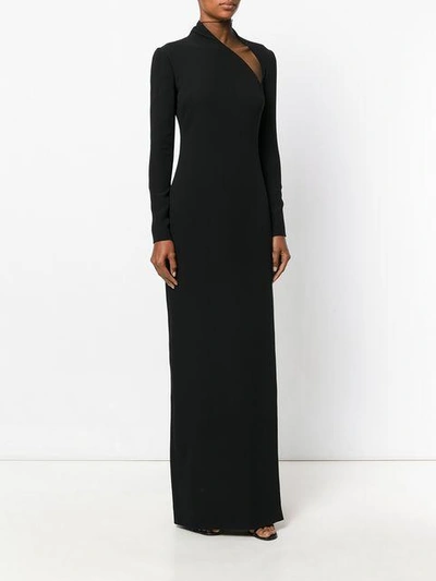 Shop Tom Ford Asymmetric Cady Dress - Black