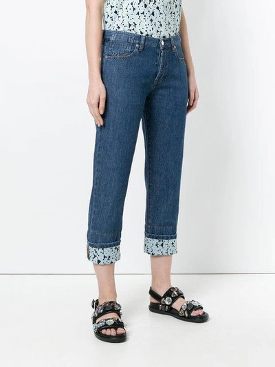 Shop Marni Printed Lining Jeans