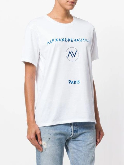 Shop Alexandre Vauthier Foil Logo T-shirt