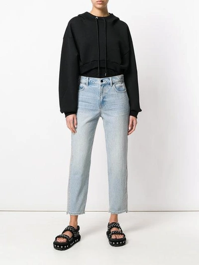 Shop Alexander Wang Cropped Jeans In Blue