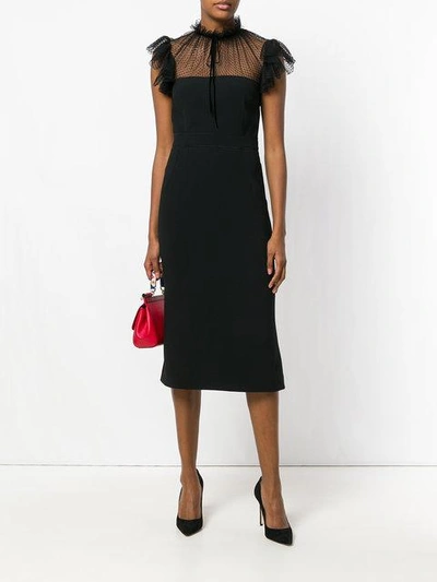 Shop Dolce & Gabbana Fitted Dress In Black