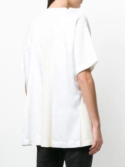 Shop Joseph Flared Short-sleeve T-shirt In White