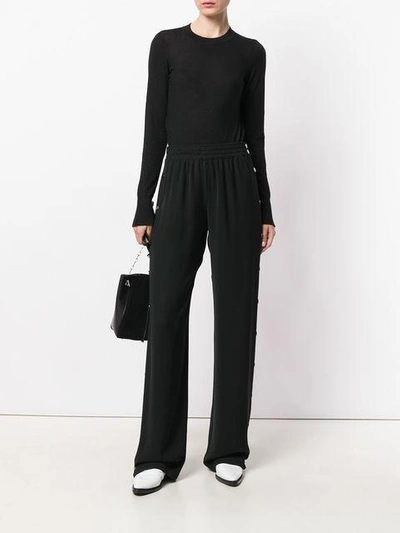 Shop Le Kasha Cashmere Bodysuit In Black