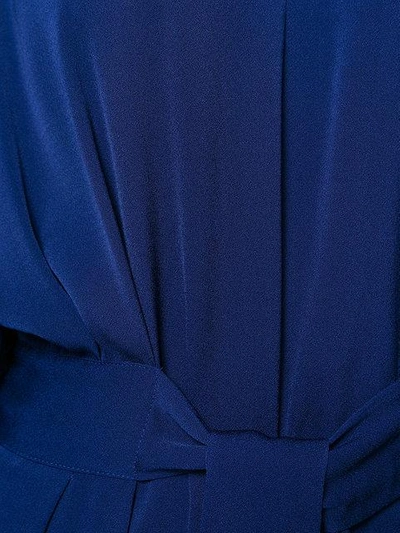 Shop Stella Mccartney Plunge Neck Jumpsuit In Blue