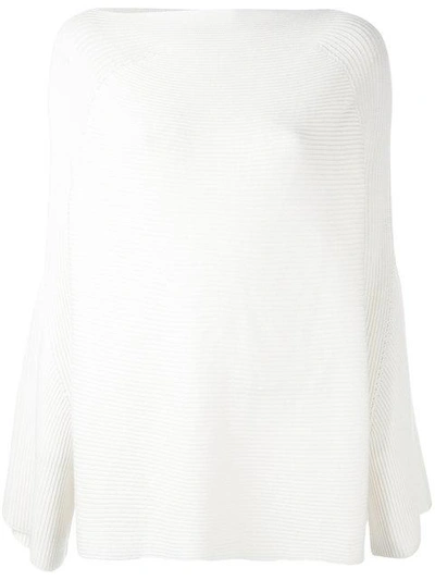 Shop Calvin Klein Collection Cashmere Oversized Ribbed Sweater In Neutrals