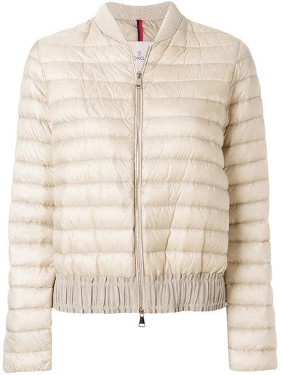 Shop Moncler Casual Puffer Jacket In Neutrals