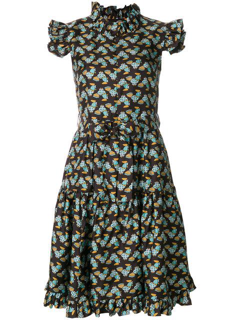 La Doublej Zip & Sassy Dress In Brown | ModeSens