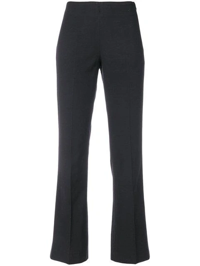 Shop Même Straight Trousers In Black