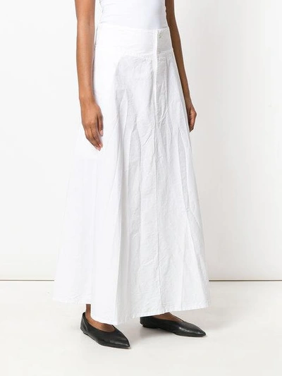 Shop Labo Art Maxi A-line Skirt - White