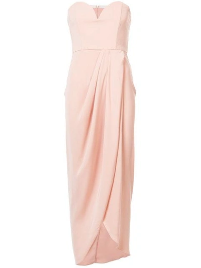 Shop Shona Joy Wrap Front Midi Dress In Pink