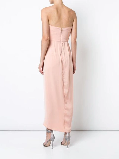 Shop Shona Joy Wrap Front Midi Dress In Pink