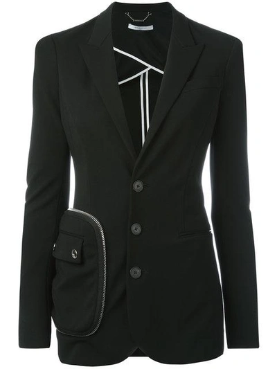 Shop Givenchy Pocket Detail Blazer In Black