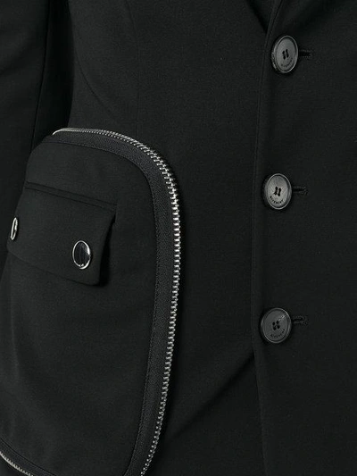 Shop Givenchy Pocket Detail Blazer In Black