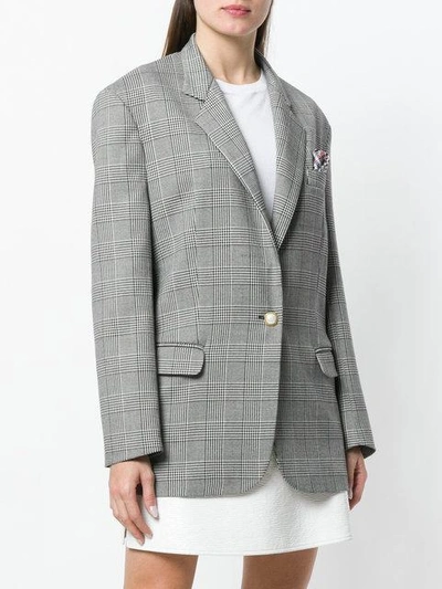 Shop Forte Couture Checked Button Blazer