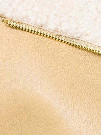 Michael Kors Zipped Shearling Gilet In Neutrals