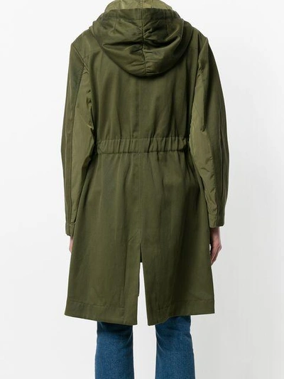 Shop Dorothee Schumacher Wide Drawstring Raincoat - Green