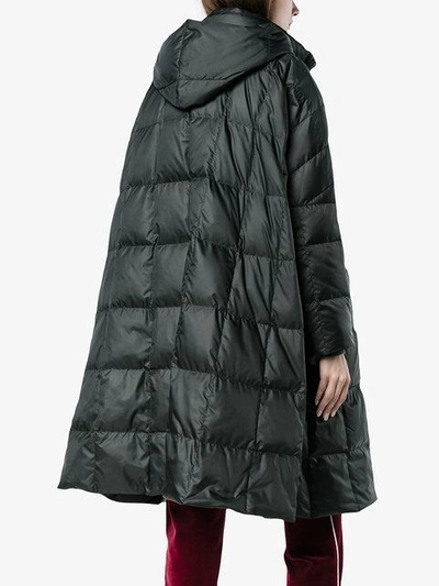 Shop Ienki Ienki Pyramide Goose Down Hooded Puffer Coat In Black