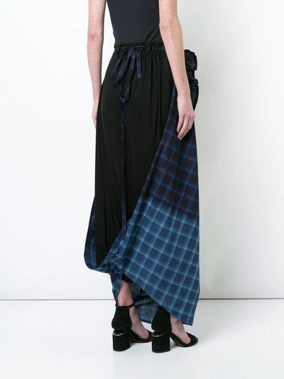 Shop Yohji Yamamoto Gathered Sarouel Trousers In Black