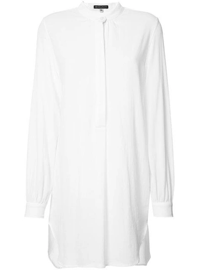 Shop Ann Demeulemeester Sheer Oversized Shirt In White