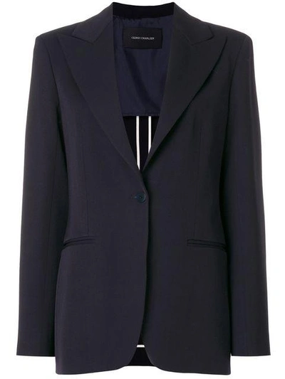 Shop Cedric Charlier Classic Fitted Blazer