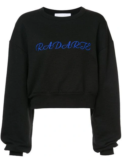 Shop Rodarte Cropped Logo Sweatshirt